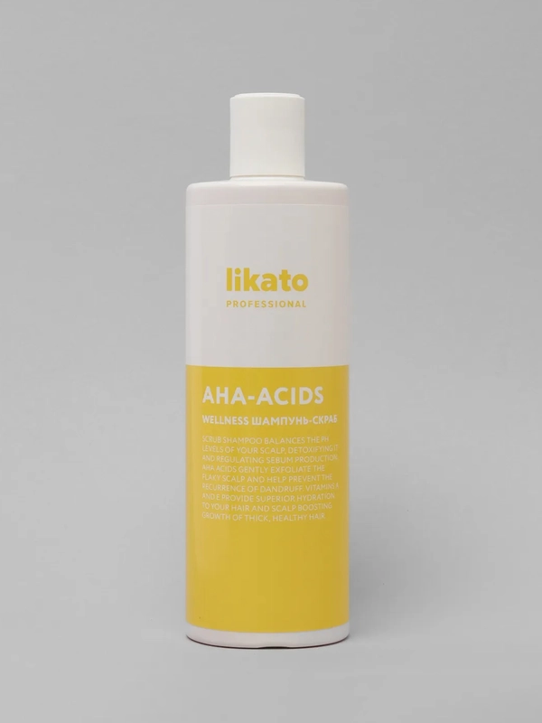 Шампунь-скраб WELLNESS.Для глубокого очищения жирной кожи головы,Likato Professional,400мл