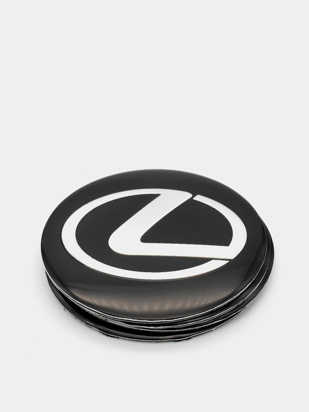 Наклейки на диски, колпаки Lexus сферические, изогнутые, 56 мм, 4 штуки