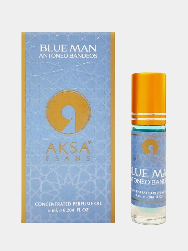 Духи мужские стойкие на масляной основе, Antoneo Bandeos BLUE MAN, Aksa Esans, 6 мл