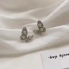 Серьги пусеты Бабочки