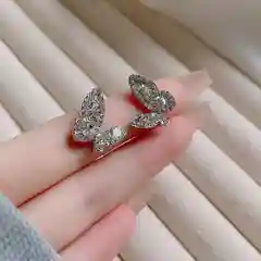 Серьги пусеты Бабочки