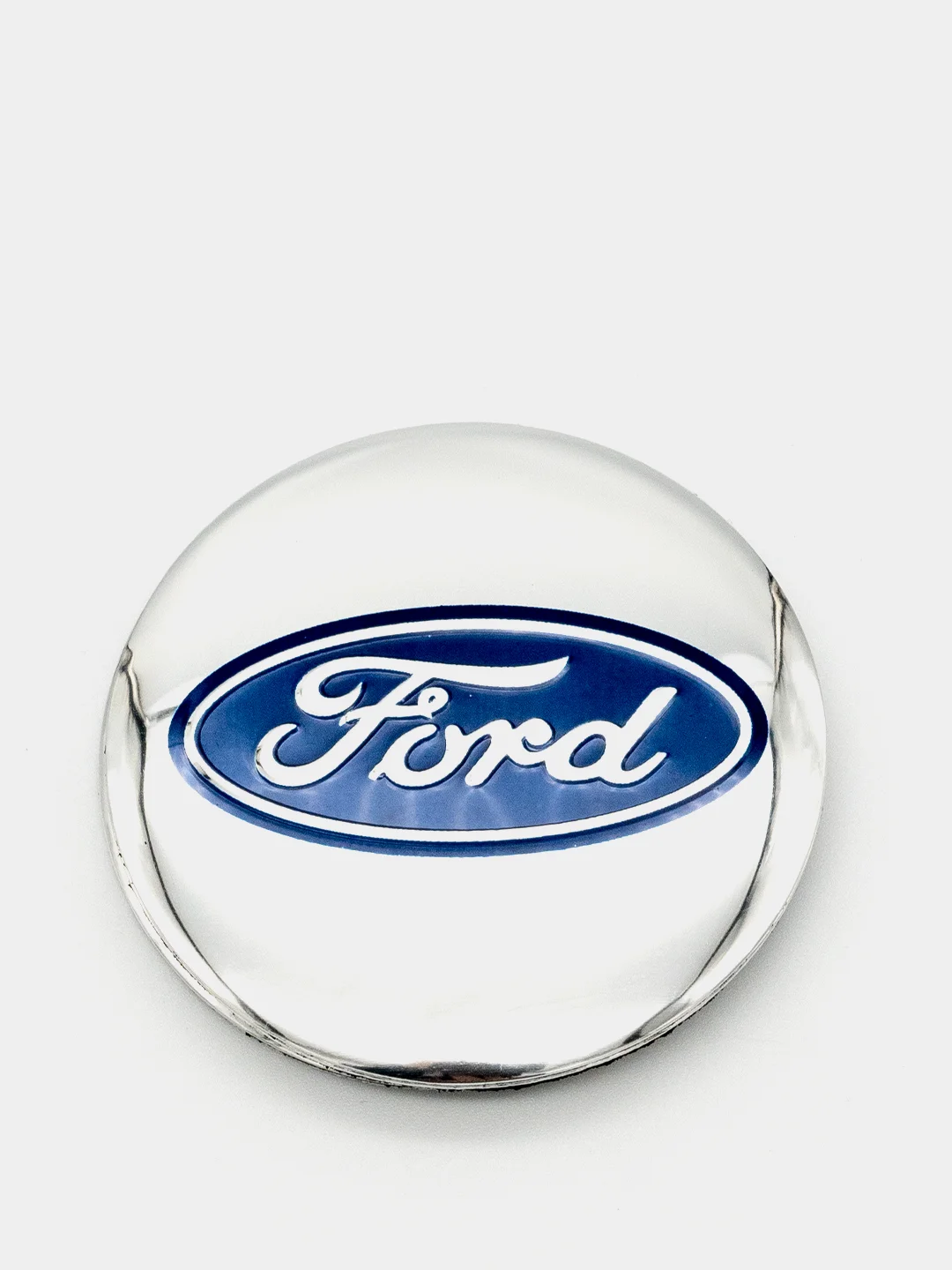 Темно-синий наклейки на диски, колпаки Ford сферические, изогнутые, Форд, 4 штуки