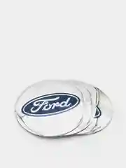 Темно-синий наклейки на диски, колпаки Ford сферические, изогнутые, Форд, 4 штуки