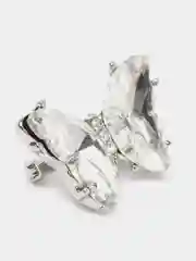 Серебряный брошь Бабочка с крупными камнями
