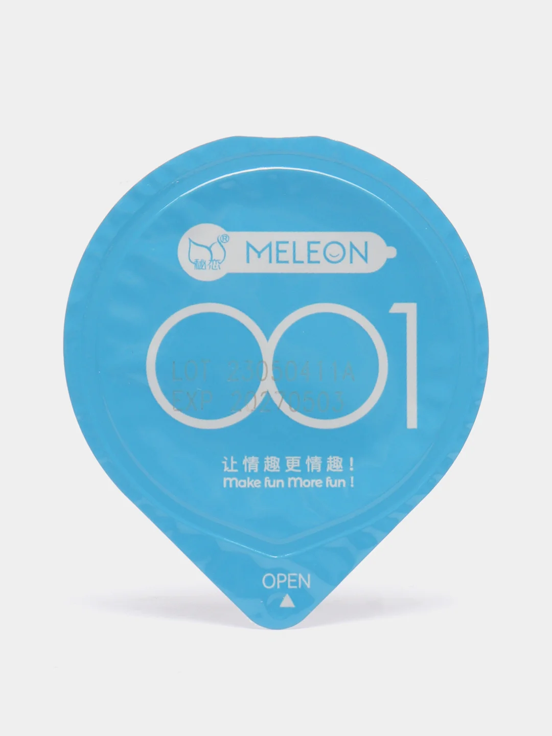 Голубой презервативы ультратонкие Meleon 0,01мм 10 штук в блистерах