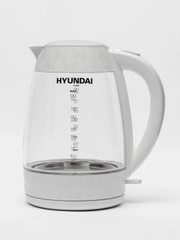 Чайник электрический Hyundai HYK-G4506, 2200 Вт, белый