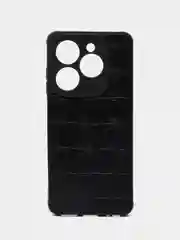 Черный чехол для Tecno Spark GO 2024 / Spark 20 / 20C, Infinix Smart 8, силиконовый, под кожу