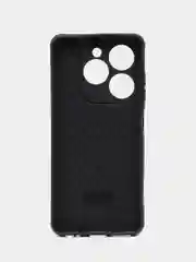 Черный чехол для Tecno Spark GO 2024 / Spark 20 / 20C, Infinix Smart 8, силиконовый, под кожу