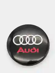 Наклейки на диски, колпаки Audi сферические, изогнутые, 56 мм, 4 штуки