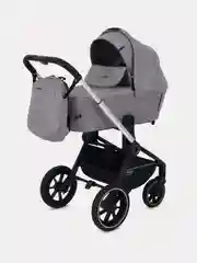 Коляска детская универсальная MowBaby Zoom PU RA086 Silver