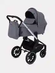 Коляска детская универсальная MowBaby Zoom PU RA086 Silver