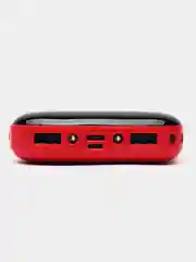 Алый внешний аккумулятор Power Bank 4500 mAh, Powerbank повербанк, с проводами