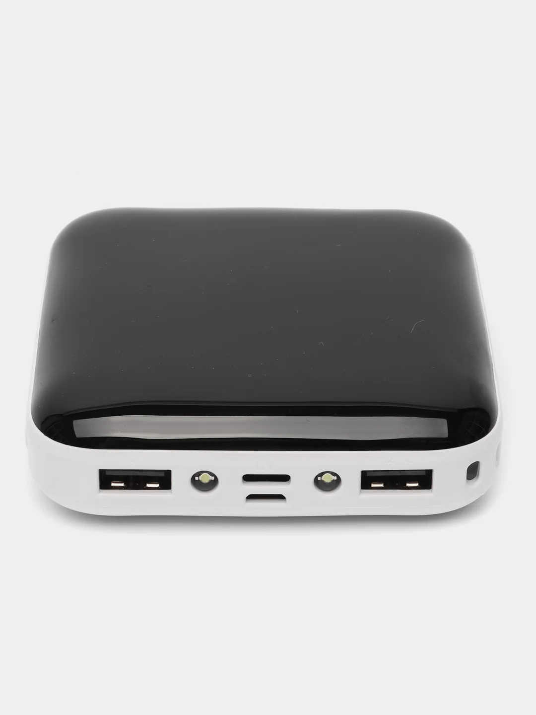 Белый внешний аккумулятор Power Bank 4500 mAh, Powerbank повербанк, с проводами