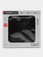 Черный внешний аккумулятор Power Bank 4500 mAh, Powerbank повербанк, с проводами
