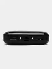 Черный внешний аккумулятор Power Bank 4500 mAh, Powerbank повербанк, с проводами