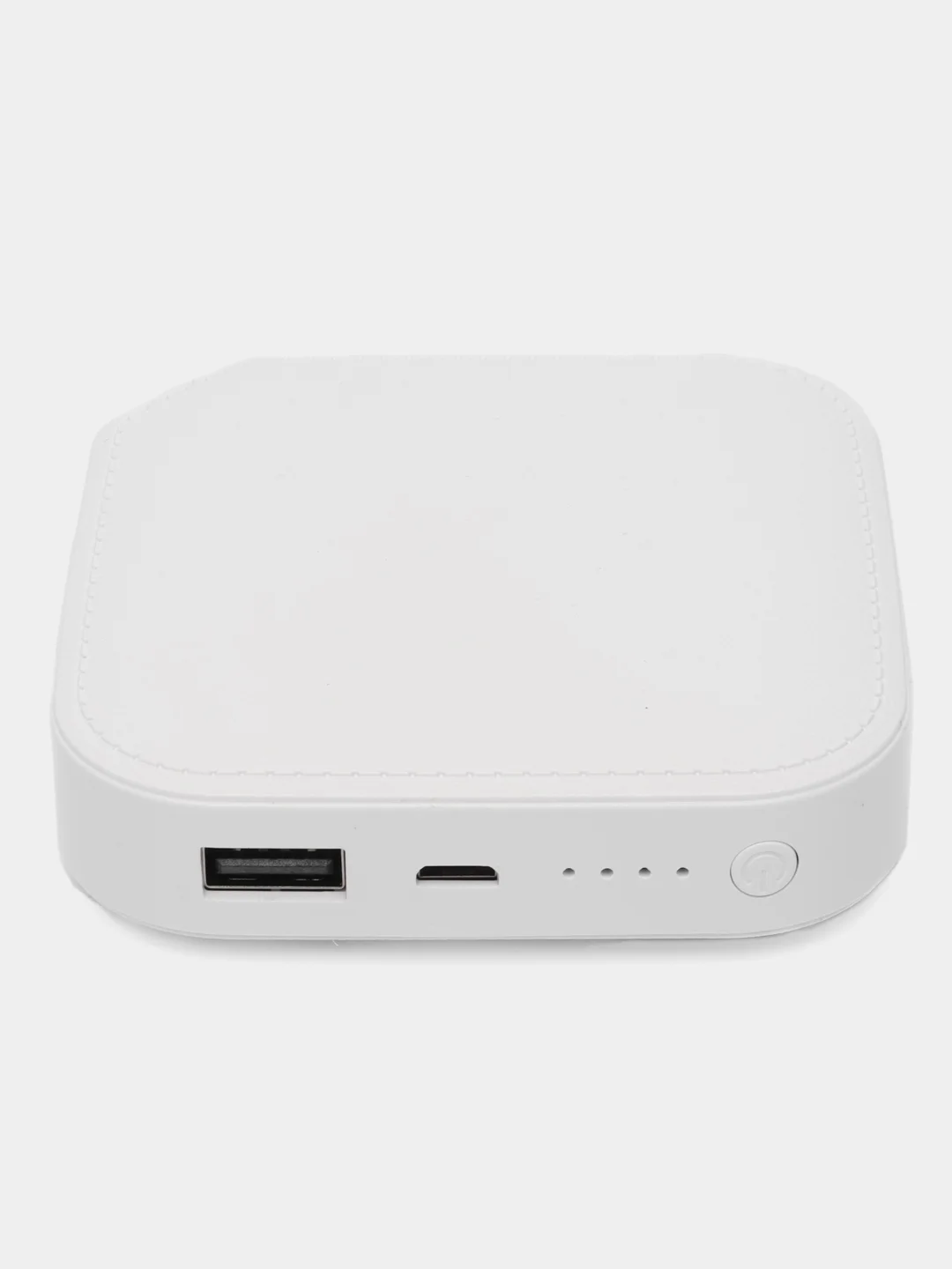 Белый внешний аккумулятор Power Bank 4500 mAh, повербанк компактный