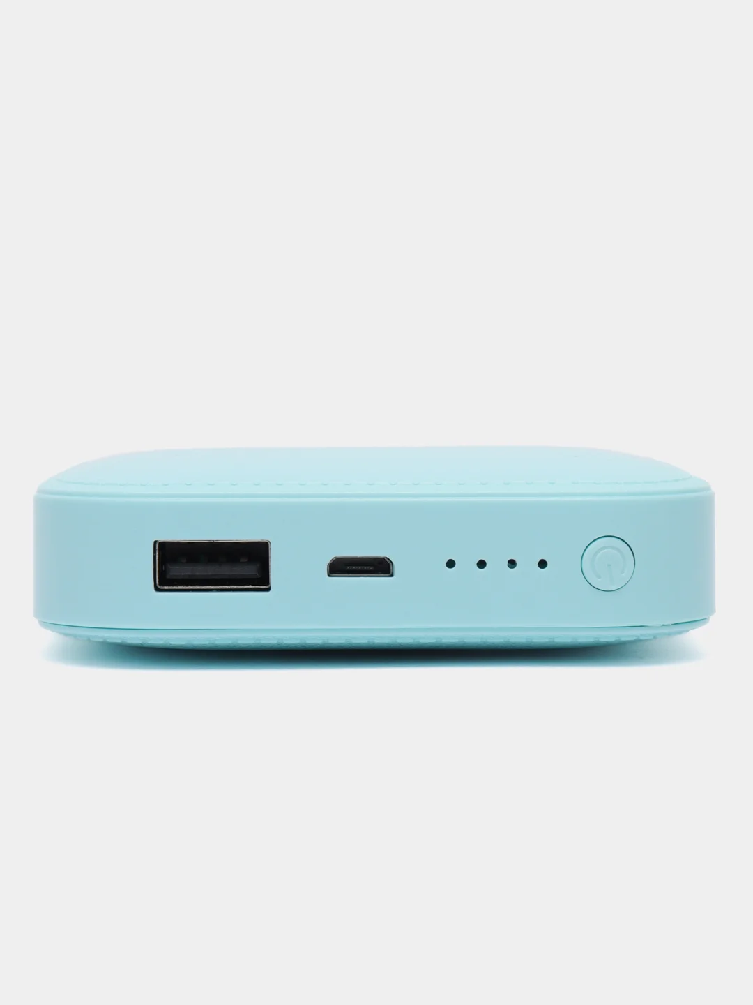 Бирюзовый внешний аккумулятор Power Bank 4500 mAh, повербанк компактный