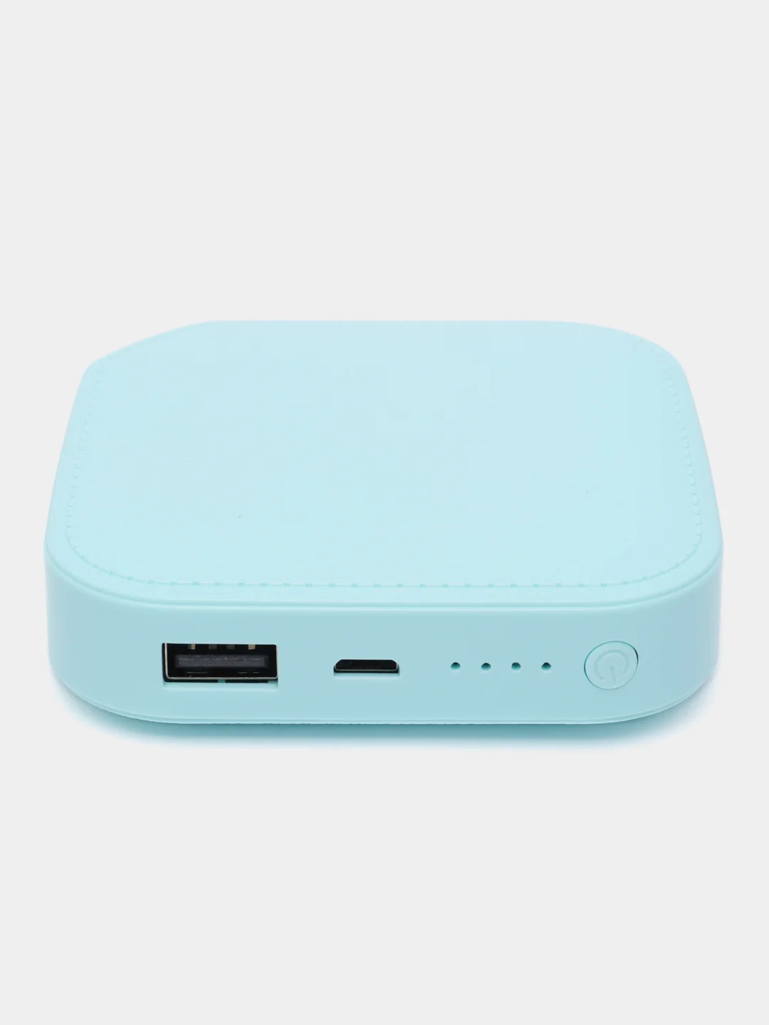 Бирюзовый внешний аккумулятор Power Bank 4500 mAh, повербанк компактный
