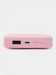 Бирюзовый внешний аккумулятор Power Bank 4500 mAh, повербанк компактный