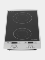 Плита индукционная Hyundai HYC-0103 серебристый/черный стеклокерамика (настольная)