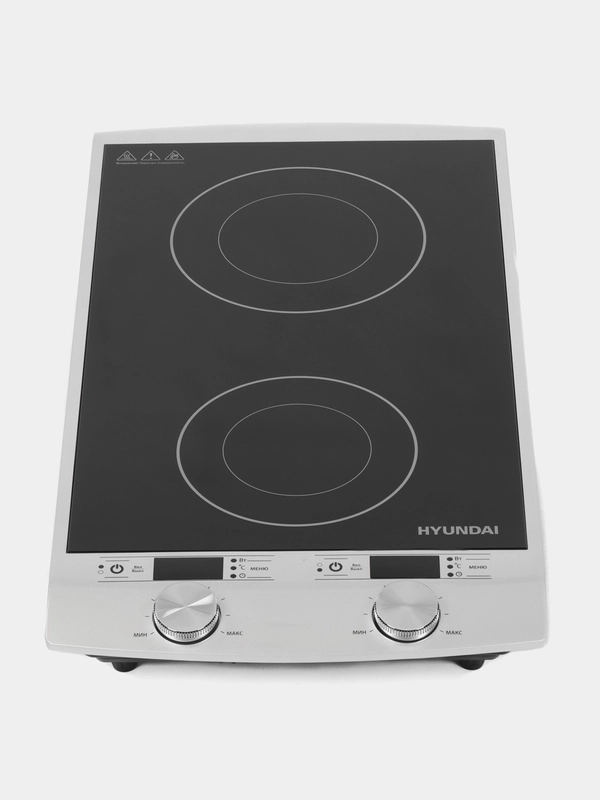 Плита индукционная Hyundai HYC-0103 серебристый/черный стеклокерамика (настольная)
