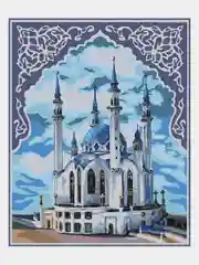 Аметистовый картины по номерам на подрамнике, 50х40 см, города и архитектура