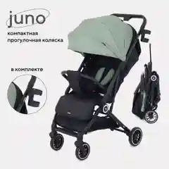 Зеленый коляска прогулочная детская всесезонная Rant basic Juno RA302