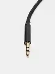 Черный аудиокабель AUX 3.5mm - Lightning, Аудиокабель для айфона из нейлона More Choice UK24i