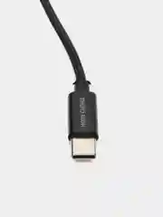Черный аудиокабель 3.5 мм AUX - Type-C, аудио переходник More Choice UK24a