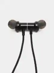 Черный bluetooth-наушники вакуумные с дугой hoco ES70, спортивные наушники 80 ЧАСОВ В РАБОТЕ
