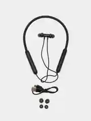 Черный bluetooth-наушники вакуумные с дугой hoco ES70, спортивные наушники 80 ЧАСОВ В РАБОТЕ
