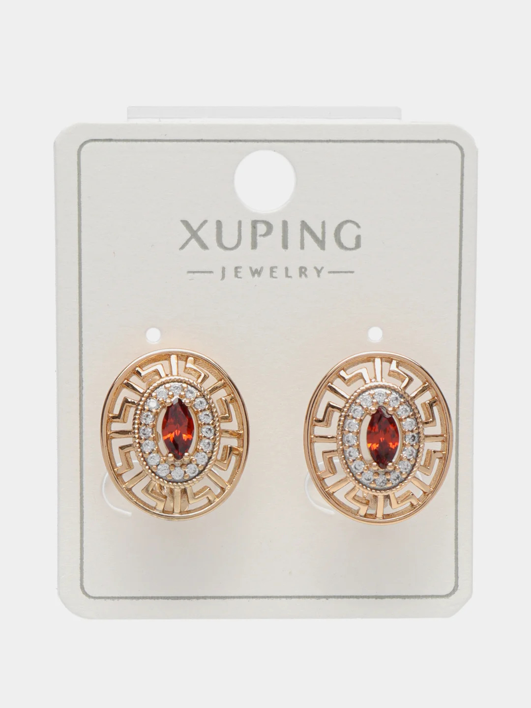 Красный серьги Xuping гипоаллергенный медицинский сплав