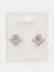 Голубой серьги Xuping гипоаллергенный медицинский сплав
