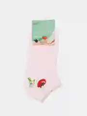 Розовый женские короткие носки