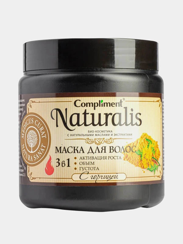 Compliment Naturalis маска для волос с горчицей (активация роста-объем-густота) 500 мл