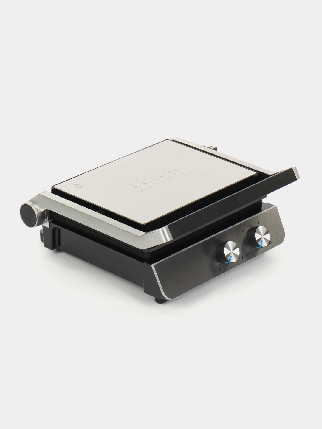 Электрогриль DOMFY Metal DSM-EG502, черный и серебристый