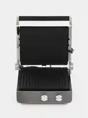 Электрогриль DOMFY Metal DSM-EG502, черный и серебристый