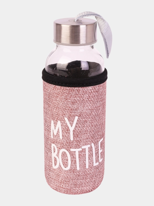 Бутылка для воды стеклянная, в чехле My bottle, 300 мл