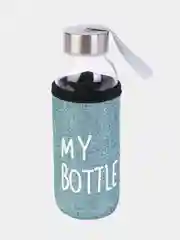 Бутылка для воды стеклянная, в чехле My bottle, 300 мл