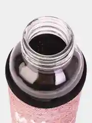 Розовый бутылка для воды стеклянная, в чехле My bottle, 300 мл