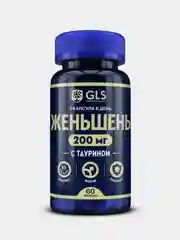 БАД к пище GLS Pharmaceuticals "Женьшень", 60 капсул