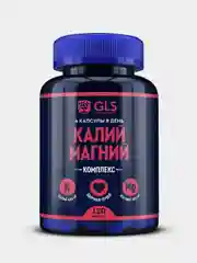 БАД к пище GLS Pharmaceuticals "Калий Магний", 120 капсул
