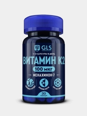 БАД к пище GLS Pharmaceuticals "Витамин K2", 30 капсул
