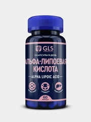 БАД к пище GLS Pharmaceuticals "Альфа-липоевая кислота", 60 капсул