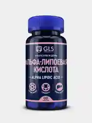 БАД к пище GLS Pharmaceuticals "Альфа-липоевая кислота", 60 капсул