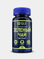 БАД к пище GLS Pharmaceuticals "Зеленый чай", 60 капсул