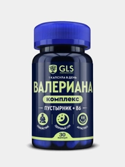 БАД к пище GLS Pharmaceuticals "Валериана комплекс", 30 капсул