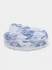 Голубой кружево, шитье, ширина 25 мм, длина 2 метра