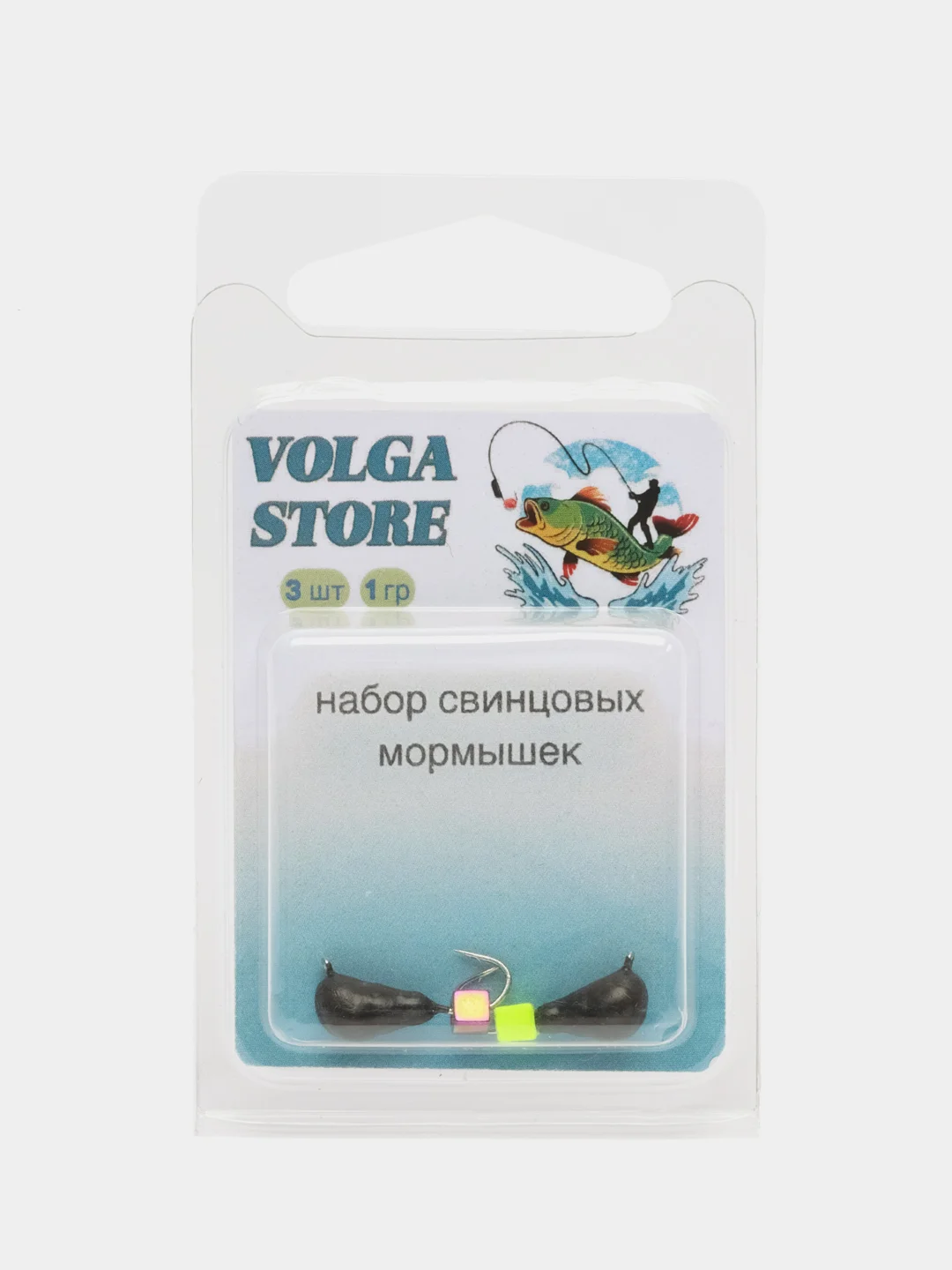 Мормышка свинцовая 2 шт. "Муравей с ушком", вес 1.00 грамм, шарик "Кубик"
