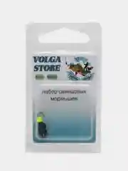 Мормышка свинцовая 2 шт. "Муравей с ушком", вес 0.6 грамм, шарик "Кубик"
